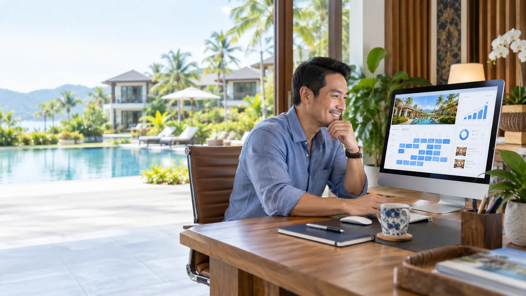 เจ้าของรีสอร์ตใช้งานเว็บไซต์ธุรกิจผ่าน Web Hosting